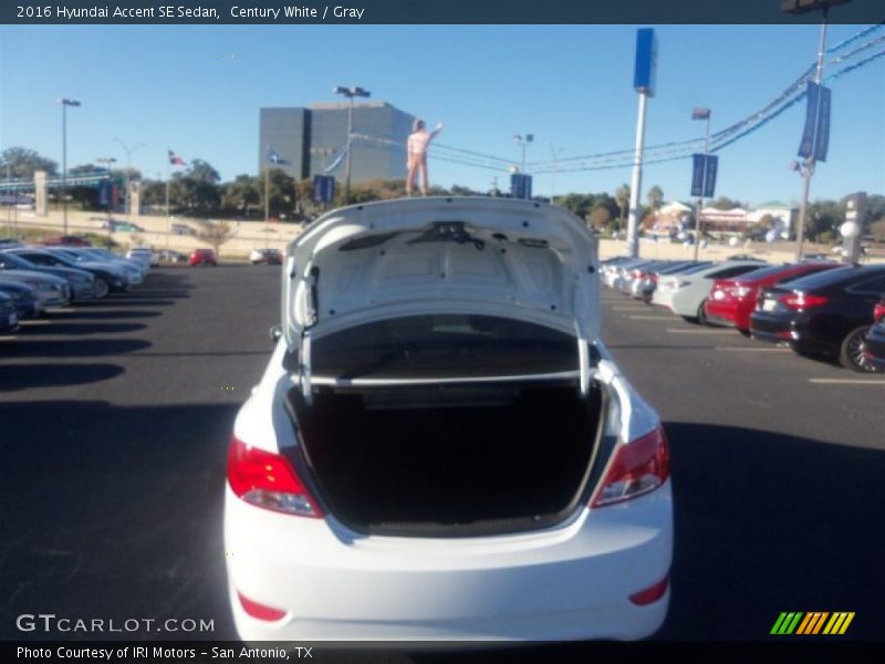 Century White / Gray 2016 Hyundai Accent SE Sedan
