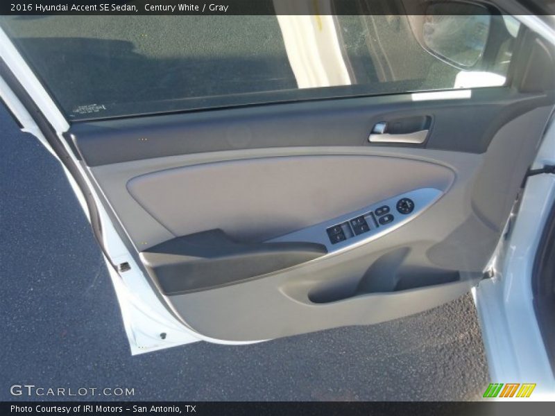Century White / Gray 2016 Hyundai Accent SE Sedan