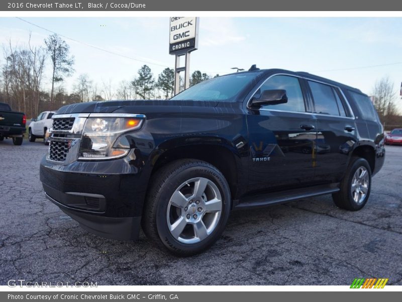 Black / Cocoa/Dune 2016 Chevrolet Tahoe LT