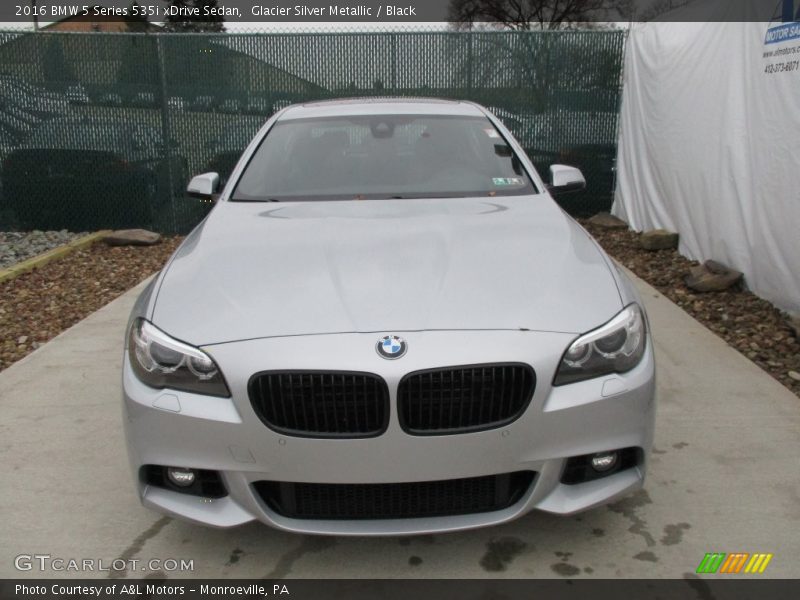Glacier Silver Metallic / Black 2016 BMW 5 Series 535i xDrive Sedan