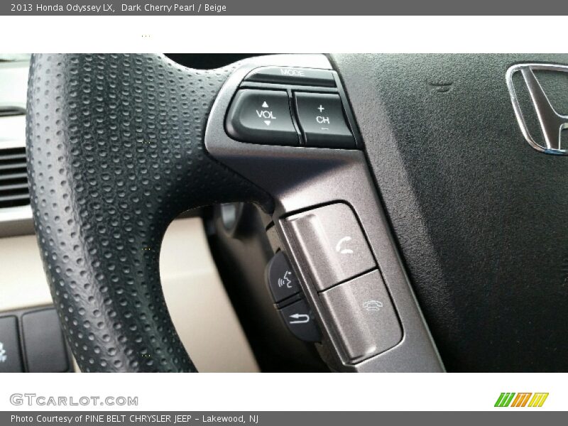Dark Cherry Pearl / Beige 2013 Honda Odyssey LX