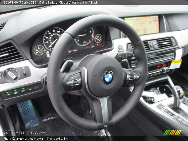 Glacier Silver Metallic / Black 2016 BMW 5 Series 535i xDrive Sedan