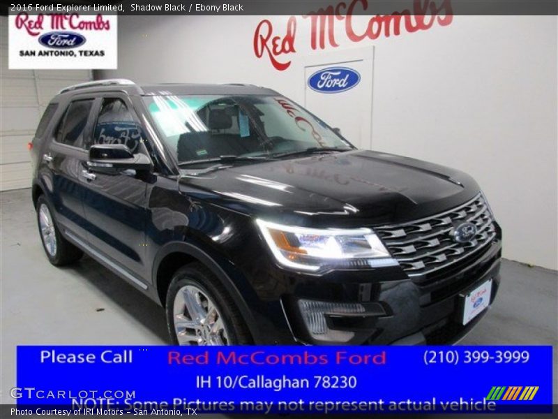 Shadow Black / Ebony Black 2016 Ford Explorer Limited