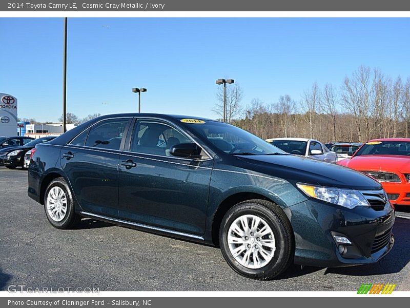 Cosmic Gray Metallic / Ivory 2014 Toyota Camry LE