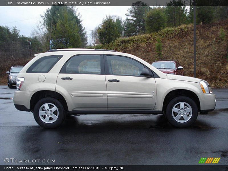 Gold Mist Metallic / Light Cashmere 2009 Chevrolet Equinox LS