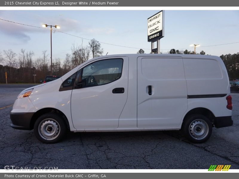 Designer White / Medium Pewter 2015 Chevrolet City Express LS