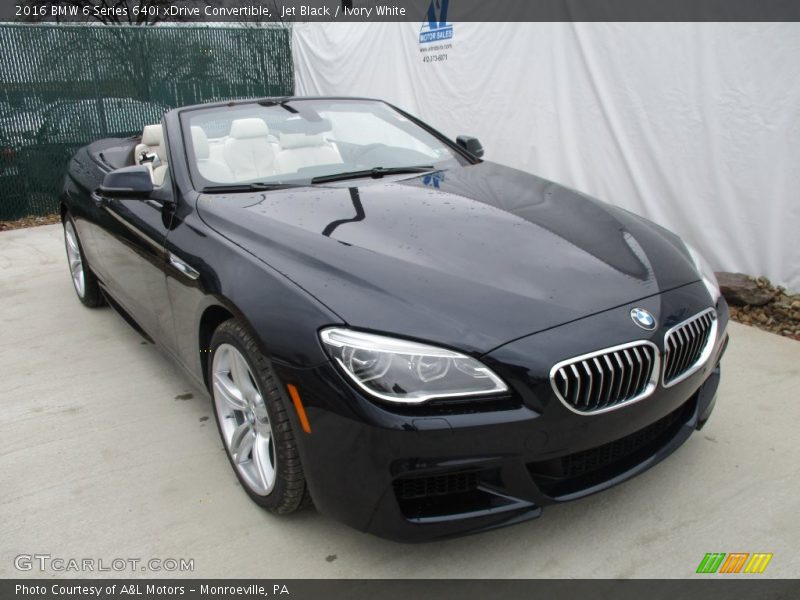 Jet Black / Ivory White 2016 BMW 6 Series 640i xDrive Convertible