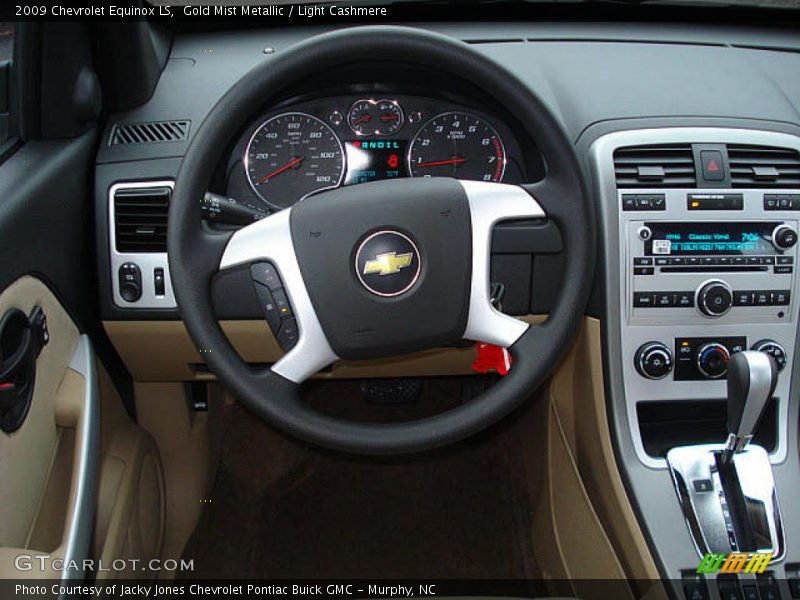 Gold Mist Metallic / Light Cashmere 2009 Chevrolet Equinox LS