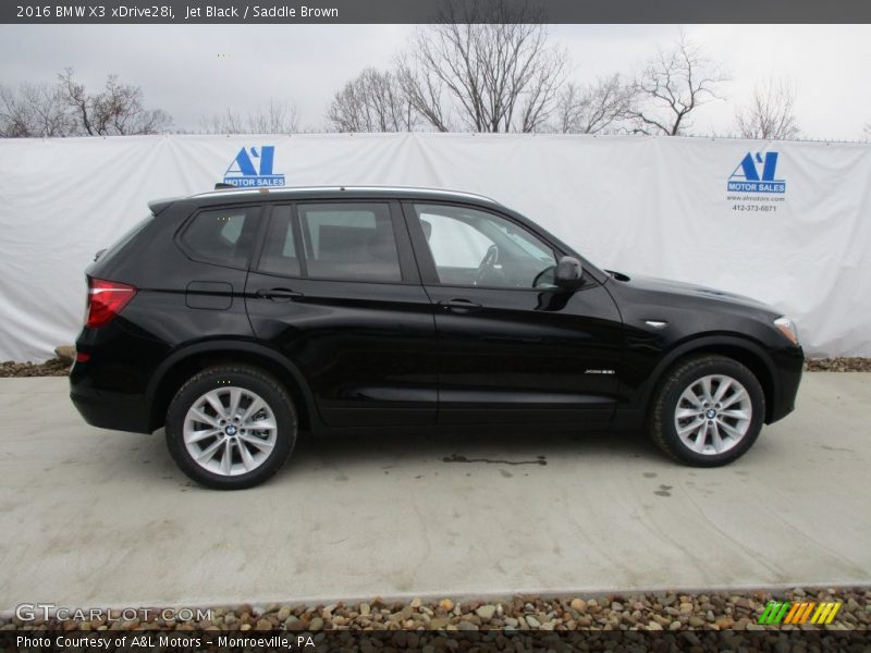 Jet Black / Saddle Brown 2016 BMW X3 xDrive28i