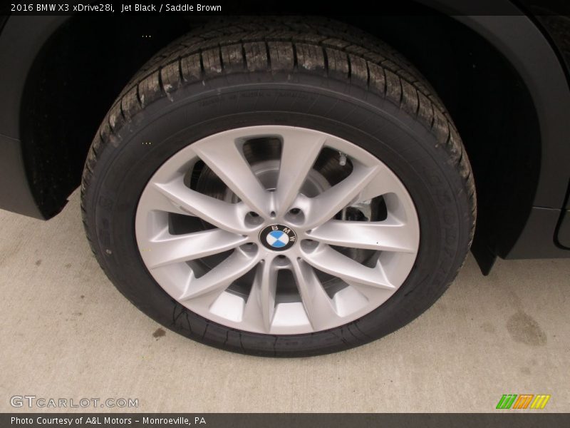 Jet Black / Saddle Brown 2016 BMW X3 xDrive28i