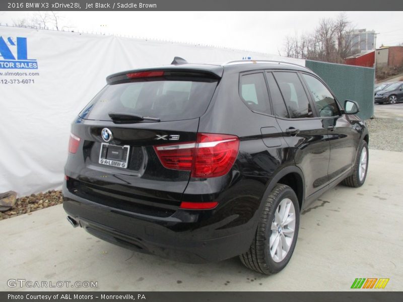 Jet Black / Saddle Brown 2016 BMW X3 xDrive28i