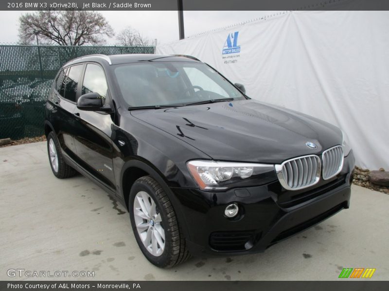 Jet Black / Saddle Brown 2016 BMW X3 xDrive28i
