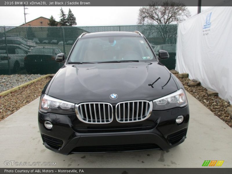 Jet Black / Saddle Brown 2016 BMW X3 xDrive28i