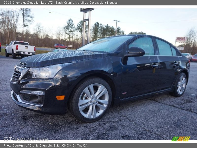 Black Granite Metallic / Cocoa/Light Neutral 2016 Chevrolet Cruze Limited LTZ