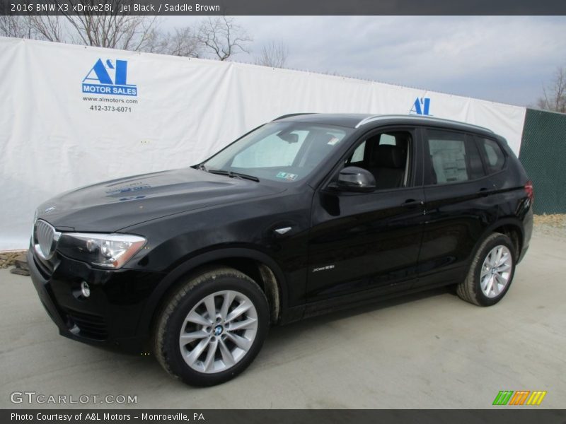 Jet Black / Saddle Brown 2016 BMW X3 xDrive28i