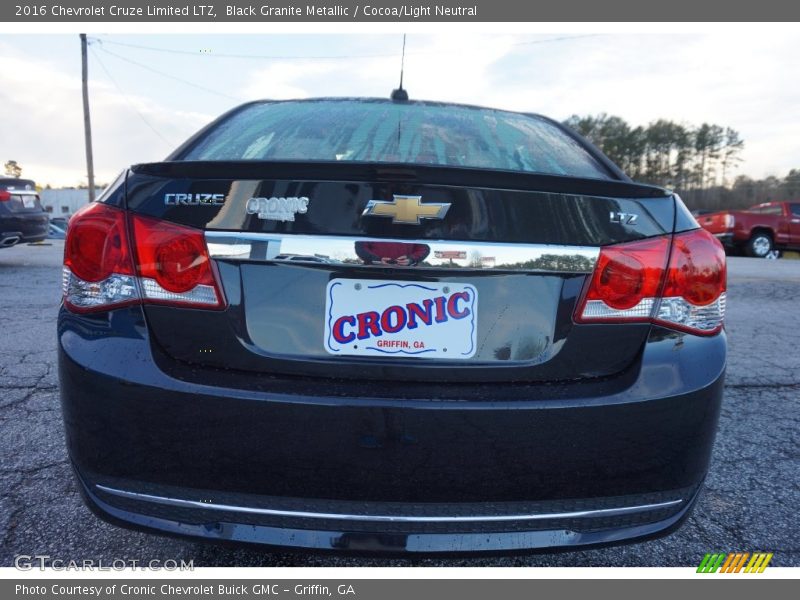 Black Granite Metallic / Cocoa/Light Neutral 2016 Chevrolet Cruze Limited LTZ