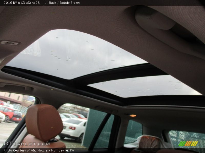 Jet Black / Saddle Brown 2016 BMW X3 xDrive28i