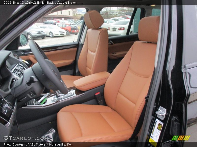 Jet Black / Saddle Brown 2016 BMW X3 xDrive28i