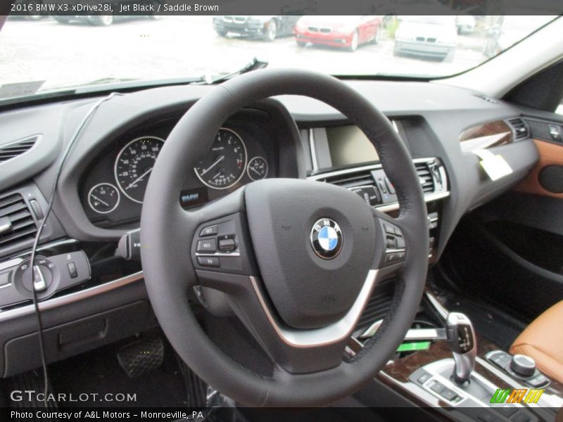 Jet Black / Saddle Brown 2016 BMW X3 xDrive28i
