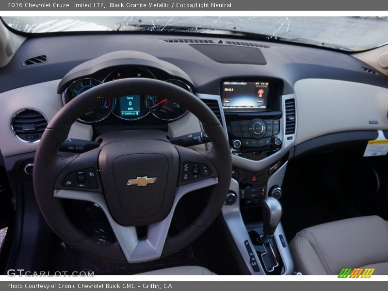 Black Granite Metallic / Cocoa/Light Neutral 2016 Chevrolet Cruze Limited LTZ