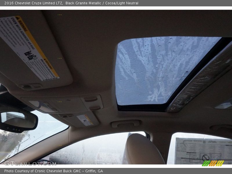 Black Granite Metallic / Cocoa/Light Neutral 2016 Chevrolet Cruze Limited LTZ