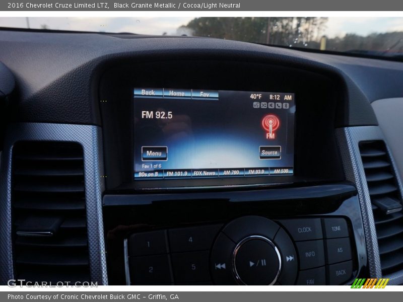 Black Granite Metallic / Cocoa/Light Neutral 2016 Chevrolet Cruze Limited LTZ