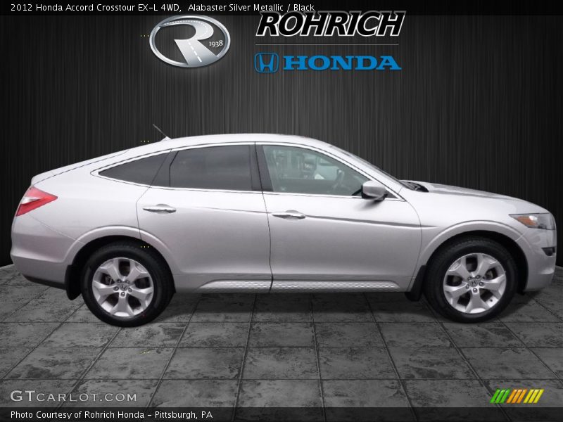 Alabaster Silver Metallic / Black 2012 Honda Accord Crosstour EX-L 4WD