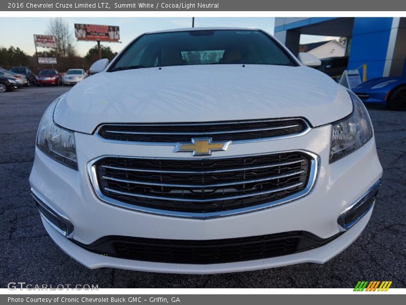 Summit White / Cocoa/Light Neutral 2016 Chevrolet Cruze Limited LTZ