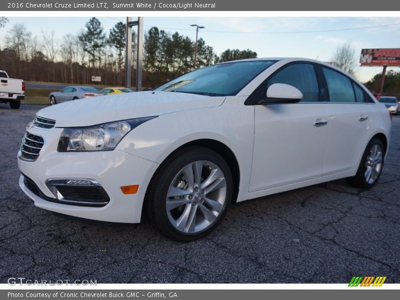 Summit White / Cocoa/Light Neutral 2016 Chevrolet Cruze Limited LTZ