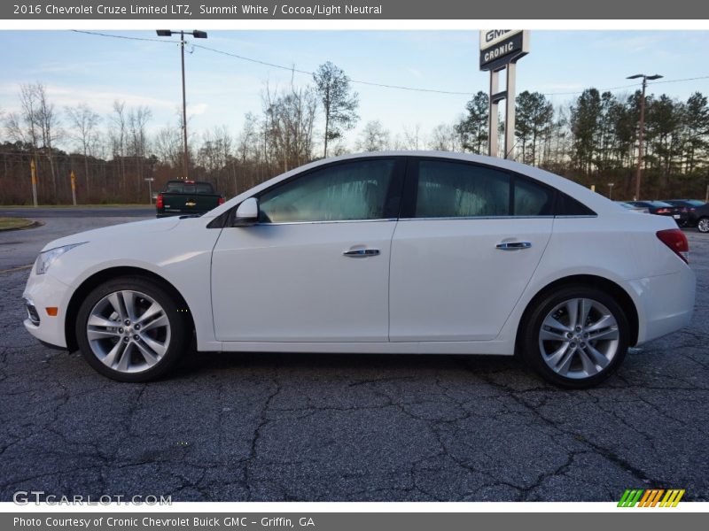 Summit White / Cocoa/Light Neutral 2016 Chevrolet Cruze Limited LTZ