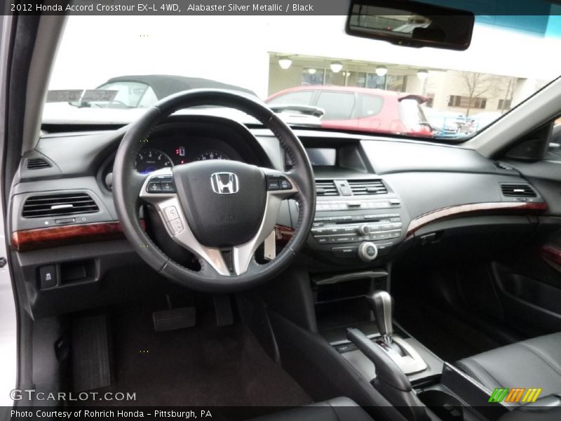 Alabaster Silver Metallic / Black 2012 Honda Accord Crosstour EX-L 4WD