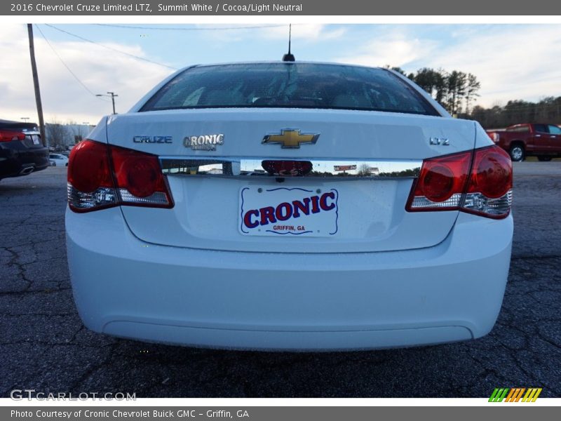 Summit White / Cocoa/Light Neutral 2016 Chevrolet Cruze Limited LTZ