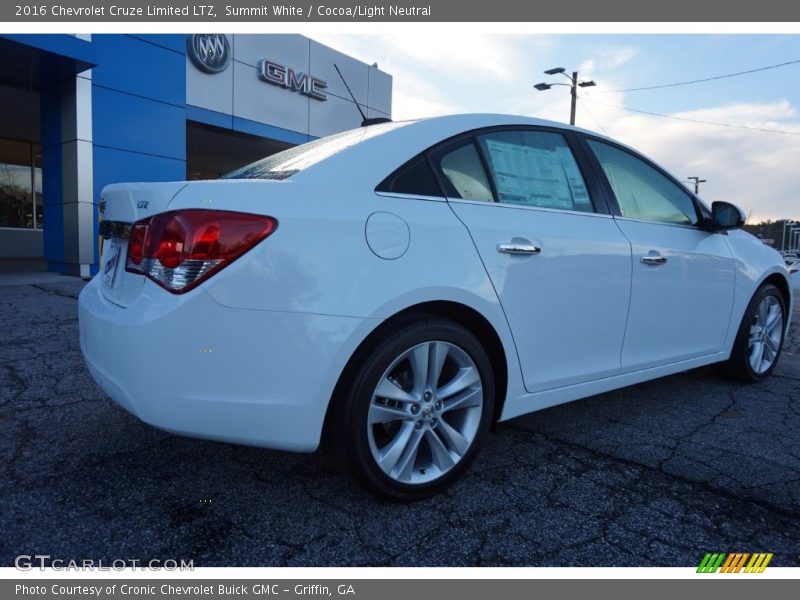 Summit White / Cocoa/Light Neutral 2016 Chevrolet Cruze Limited LTZ