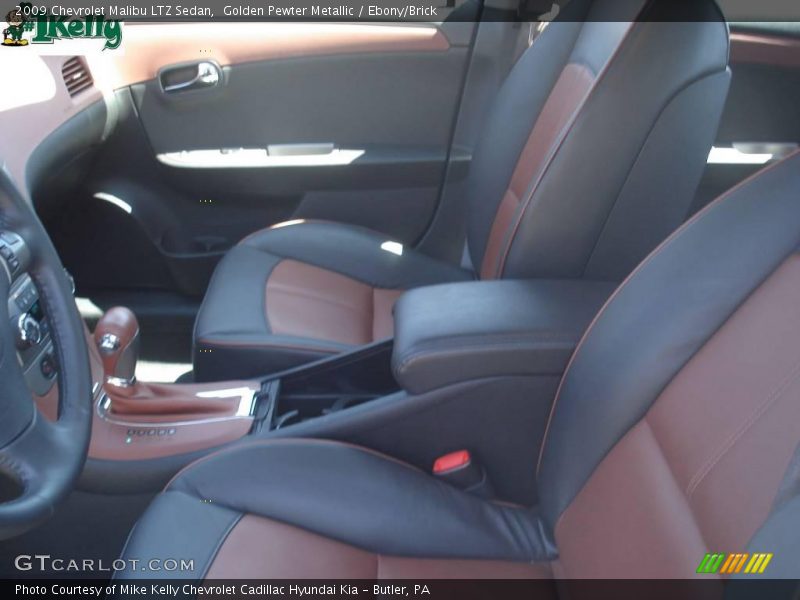 Golden Pewter Metallic / Ebony/Brick 2009 Chevrolet Malibu LTZ Sedan