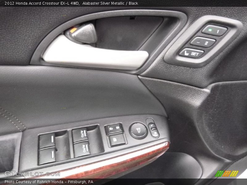 Alabaster Silver Metallic / Black 2012 Honda Accord Crosstour EX-L 4WD