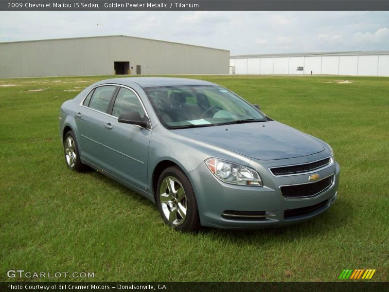 Golden Pewter Metallic / Titanium 2009 Chevrolet Malibu LS Sedan