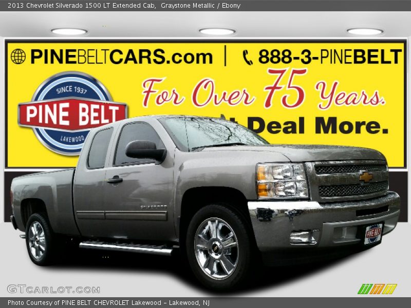 Graystone Metallic / Ebony 2013 Chevrolet Silverado 1500 LT Extended Cab