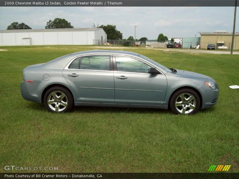 Golden Pewter Metallic / Titanium 2009 Chevrolet Malibu LS Sedan