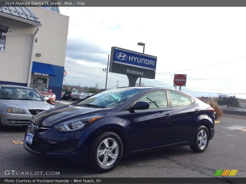 Blue / Gray 2014 Hyundai Elantra SE Sedan