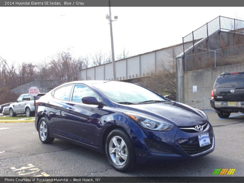 Blue / Gray 2014 Hyundai Elantra SE Sedan