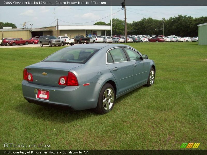 Golden Pewter Metallic / Titanium 2009 Chevrolet Malibu LS Sedan
