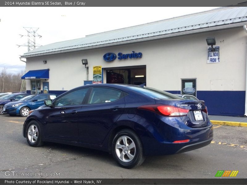 Blue / Gray 2014 Hyundai Elantra SE Sedan