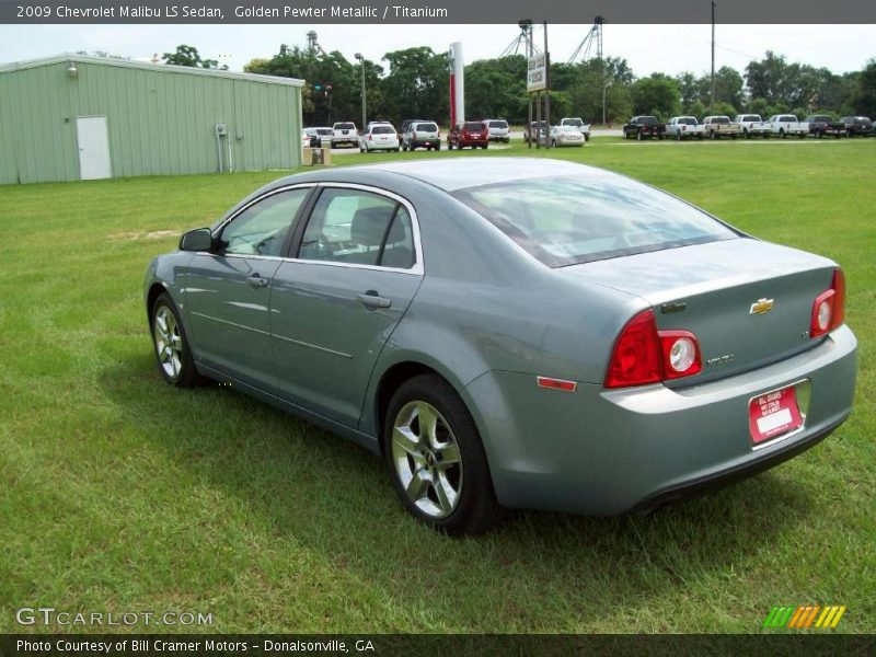 Golden Pewter Metallic / Titanium 2009 Chevrolet Malibu LS Sedan