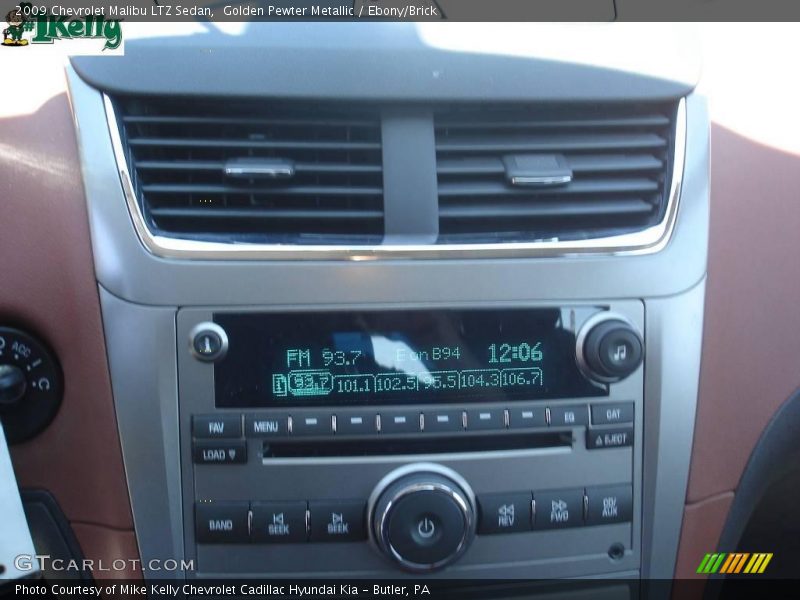 Golden Pewter Metallic / Ebony/Brick 2009 Chevrolet Malibu LTZ Sedan