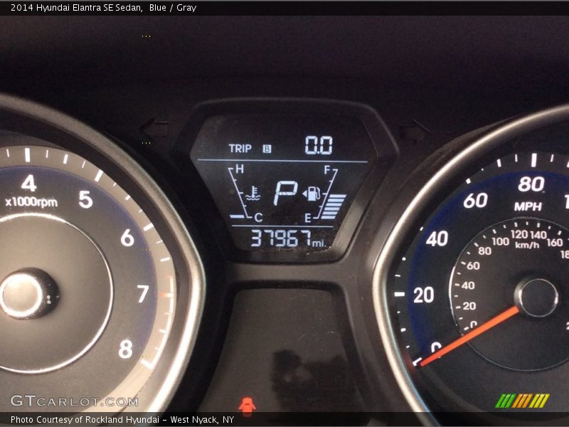 Blue / Gray 2014 Hyundai Elantra SE Sedan
