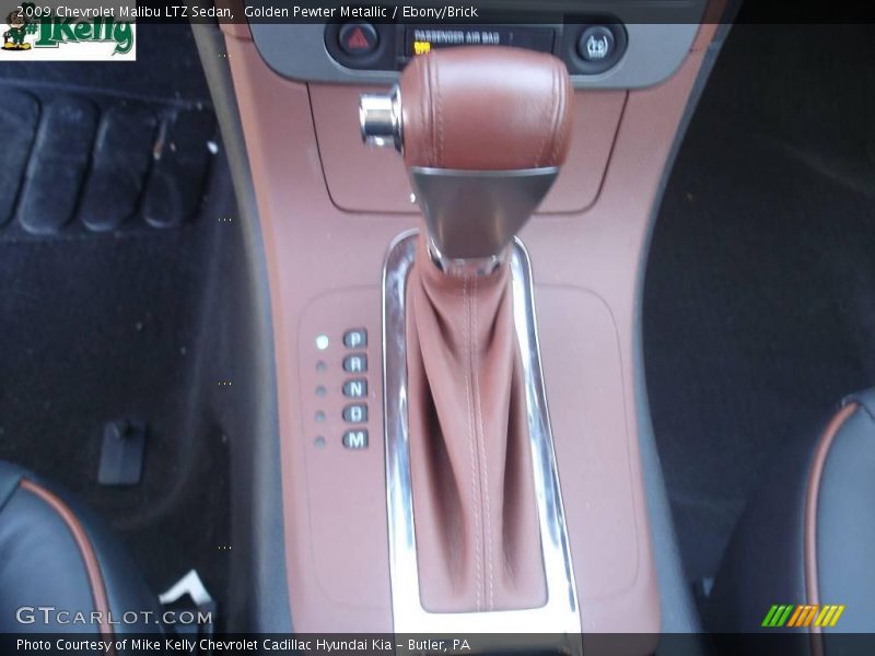 Golden Pewter Metallic / Ebony/Brick 2009 Chevrolet Malibu LTZ Sedan