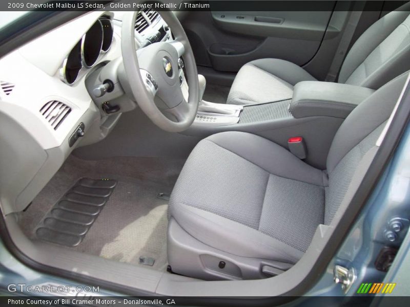 Golden Pewter Metallic / Titanium 2009 Chevrolet Malibu LS Sedan