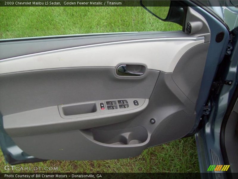 Golden Pewter Metallic / Titanium 2009 Chevrolet Malibu LS Sedan