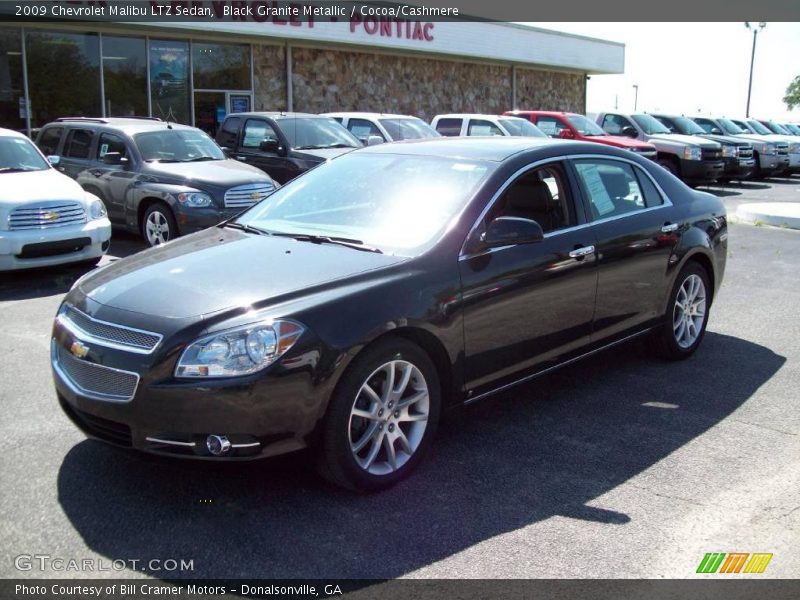 Black Granite Metallic / Cocoa/Cashmere 2009 Chevrolet Malibu LTZ Sedan