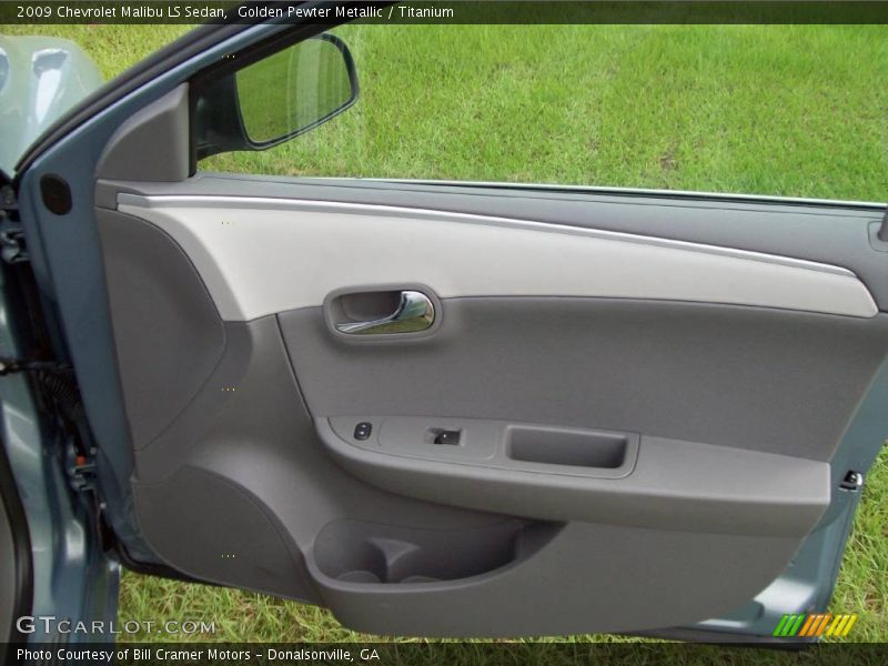 Golden Pewter Metallic / Titanium 2009 Chevrolet Malibu LS Sedan